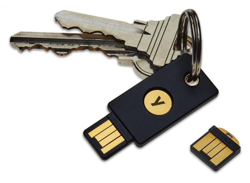 YubiKey 4 keychain and YubiKey 4 Nano